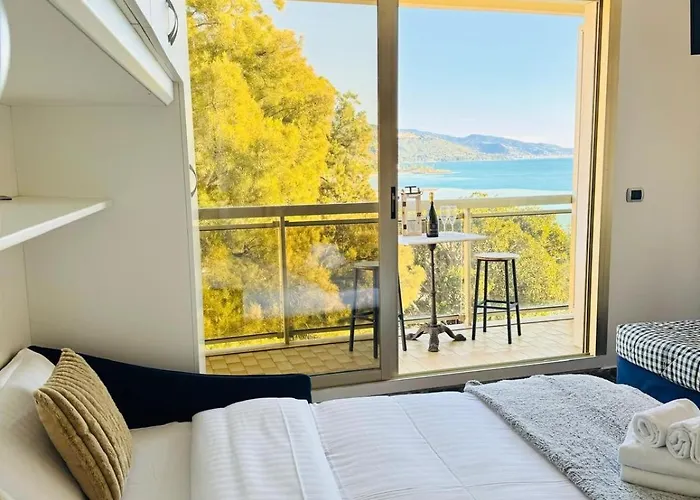 Berkeley, Studio, Terrasse, Vue Mer, Parking, Clim Menton