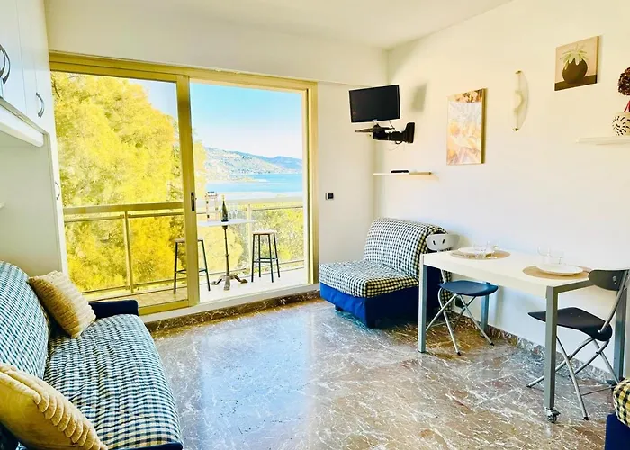 Daire Berkeley, Studio, Terrasse, Vue Mer, Parking, Clim Menton