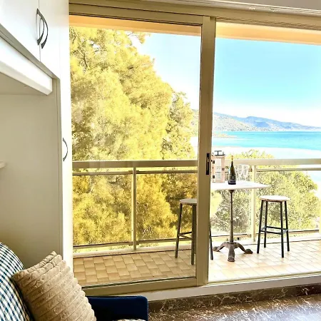 Berkeley, Studio, Terrasse, Vue Mer, Parking, Clim Appartement Menton