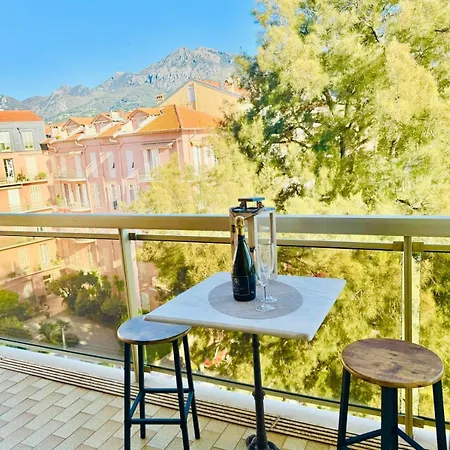 Berkeley, Studio, Terrasse, Vue Mer, Parking, Clim 芒通