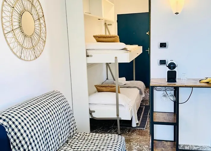 Apartment Berkeley, Studio, Terrasse, Vue Mer, Parking, Clim Menton