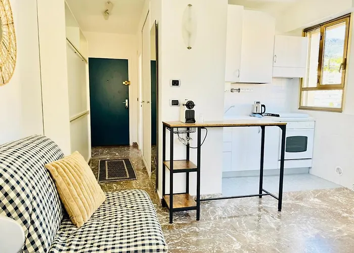 Berkeley, Studio, Terrasse, Vue Mer, Parking, Clim Apartment Menton