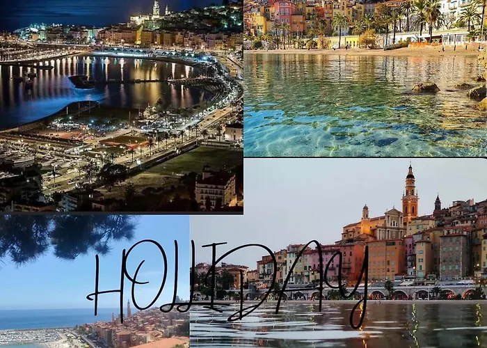 Apartment Berkeley, Studio, Terrasse, Vue Mer, Parking, Clim Menton